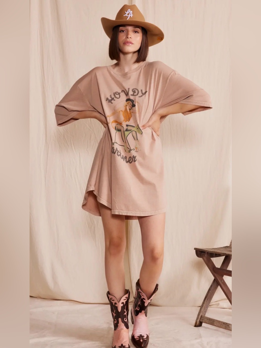 People of Leisure Howdy Partner Dress One Size New